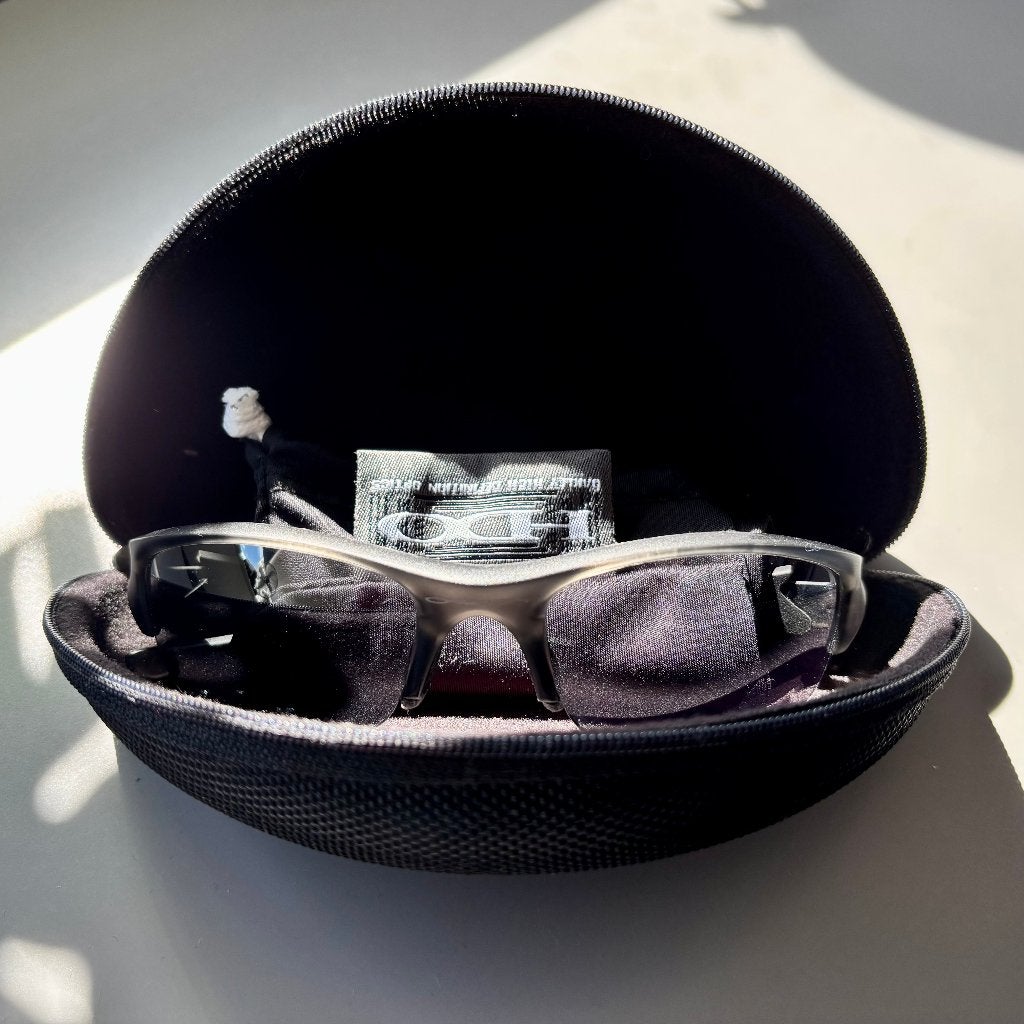 Oakley Flak Jacket - Slate Iridium, Gebruikt, Zonnebril, Ophalen of Verzenden, Oakley