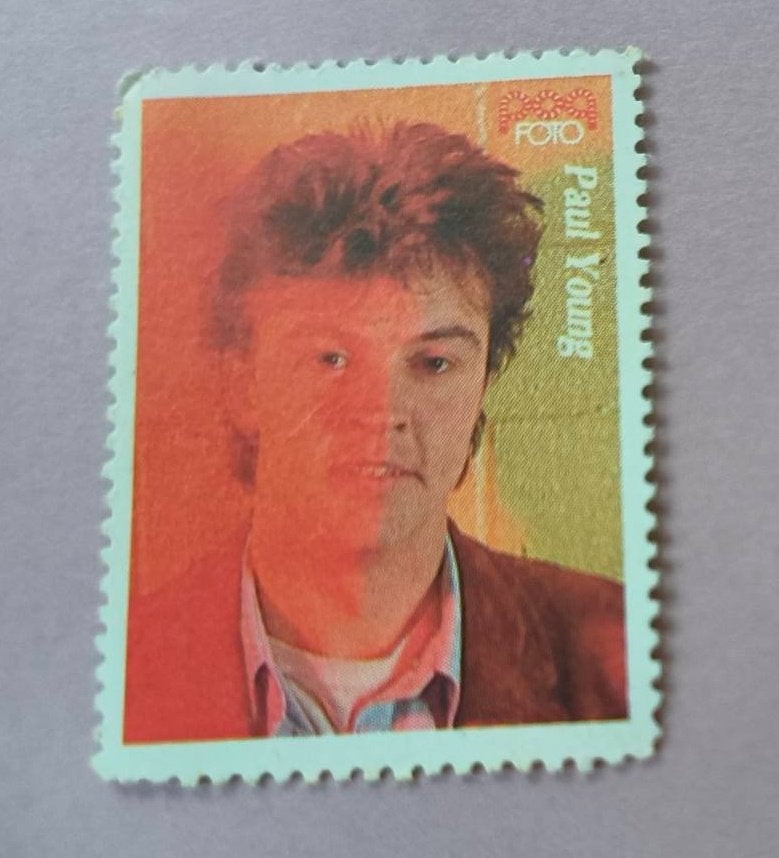 Popfoto zegel Paul Young, Ophalen of Verzenden, Nieuw, Foto of Kaart