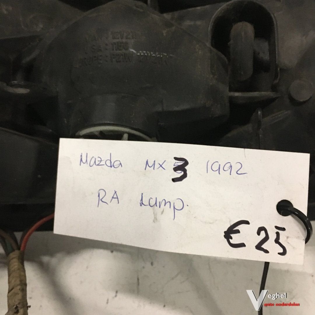 Mazda MX3 1992  Achterlicht  Rechtsachter, Auto-onderdelen, Gebruikt, -, -, Ophalen of Verzenden