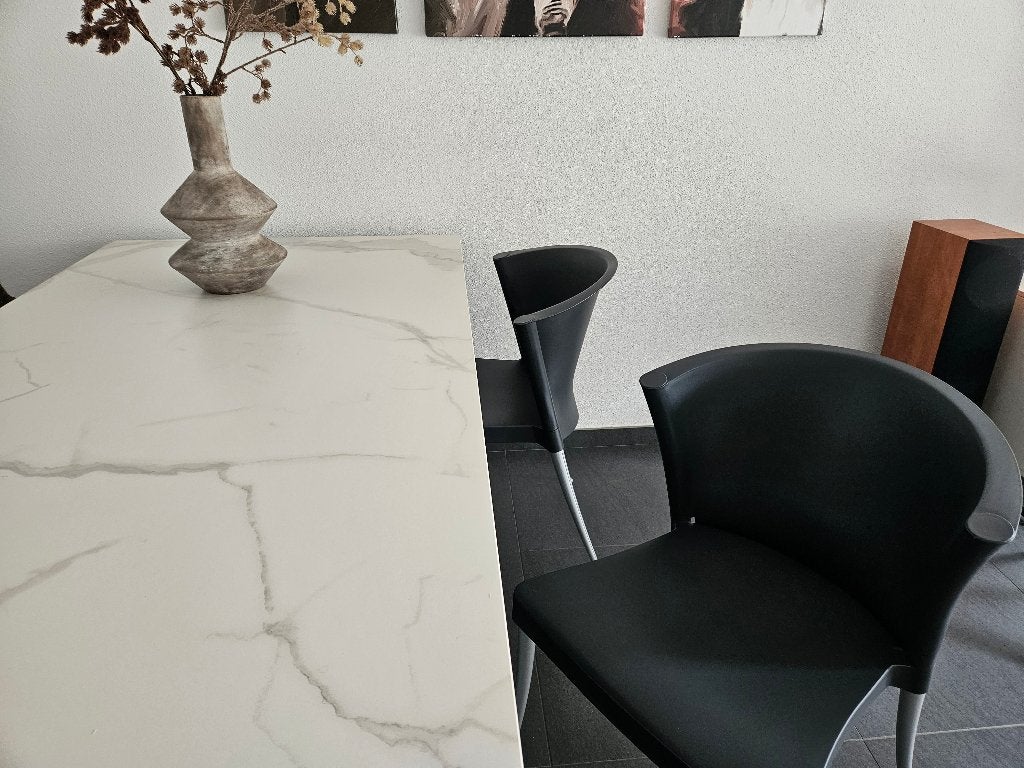 Eetkamerstoelen 4x kuip paco capdell, Huis en Inrichting, Ophalen, Gebruikt, Kunststof, Vier