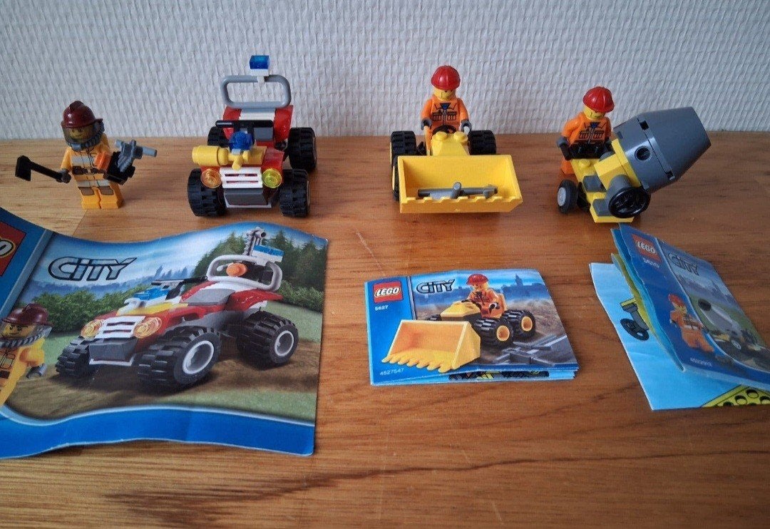 3 lego city sets bouw constructie compleet met 3 minifiguren, City, Lego, Ophalen of Verzenden, Zo goed als nieuw