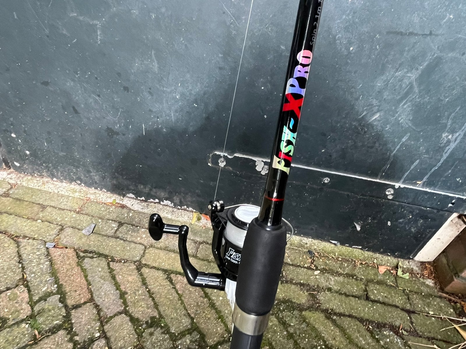 Vishengel met aasjes, Watersport en Boten, Ophalen, Zo goed als nieuw, Werphengel