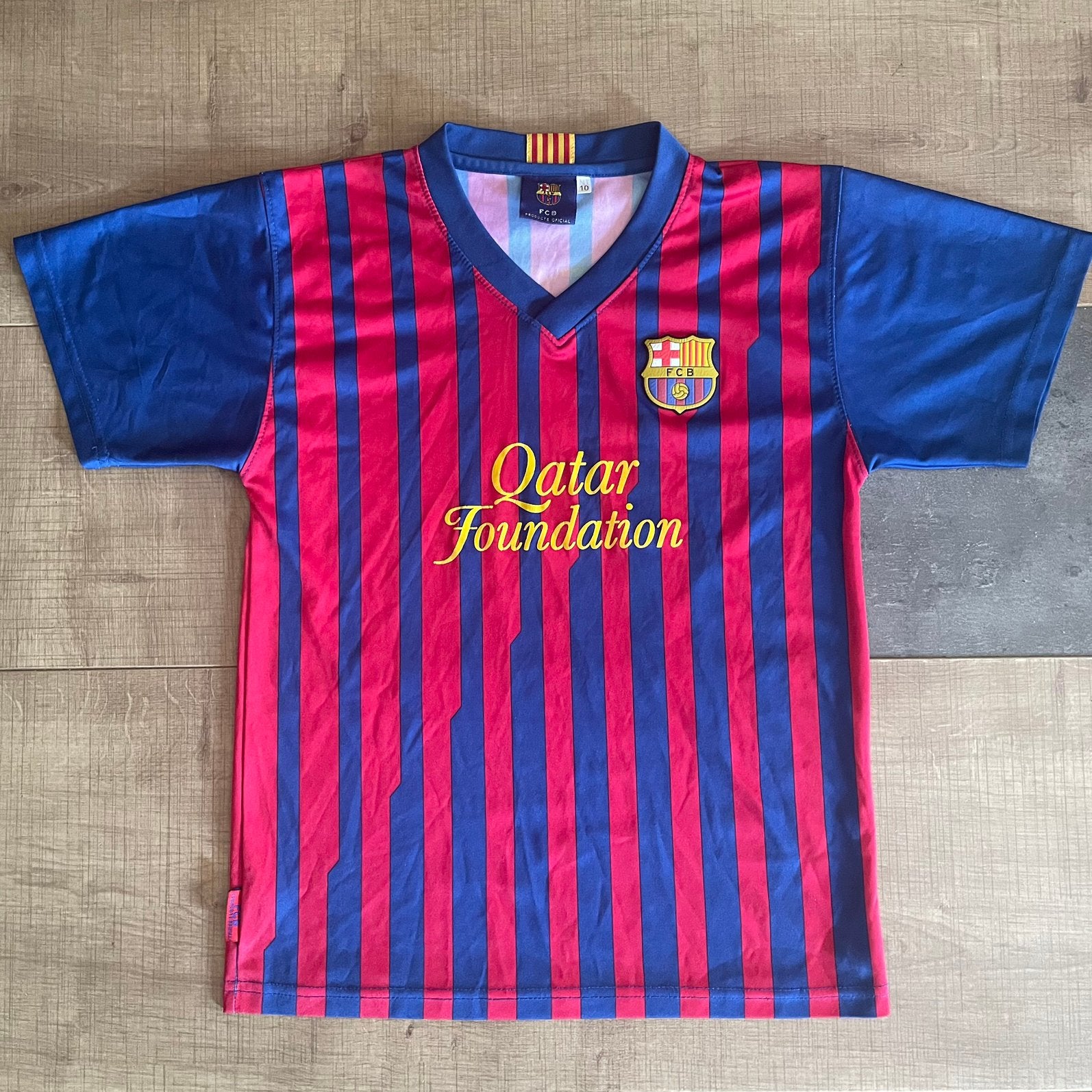 Vintage 2011-2012 FC Barcelona Home Kit Messi #10, Maat XS of kleiner, Ophalen of Verzenden, Gebruikt, Shirt