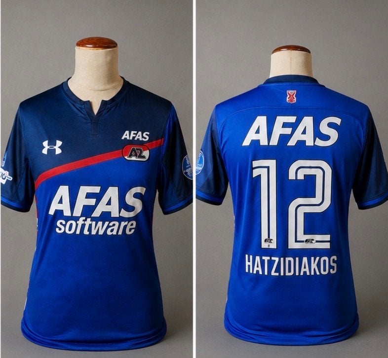 Matchworn AZ Hatzidiakos shirt, Ophalen of Verzenden, Zo goed als nieuw, AZ, Shirt