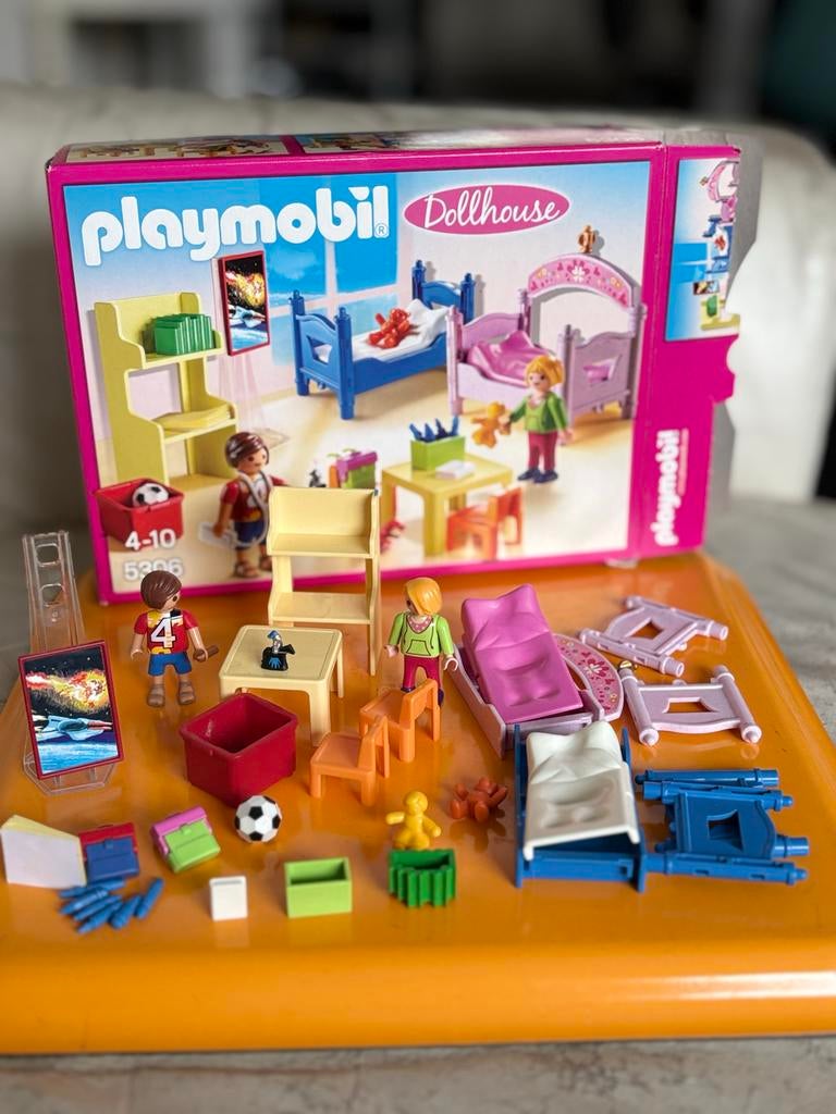 Playmobil Dollhouse Slaapkamer Set 5306 met Figuren, Ophalen of Verzenden, Zo goed als nieuw, Complete set