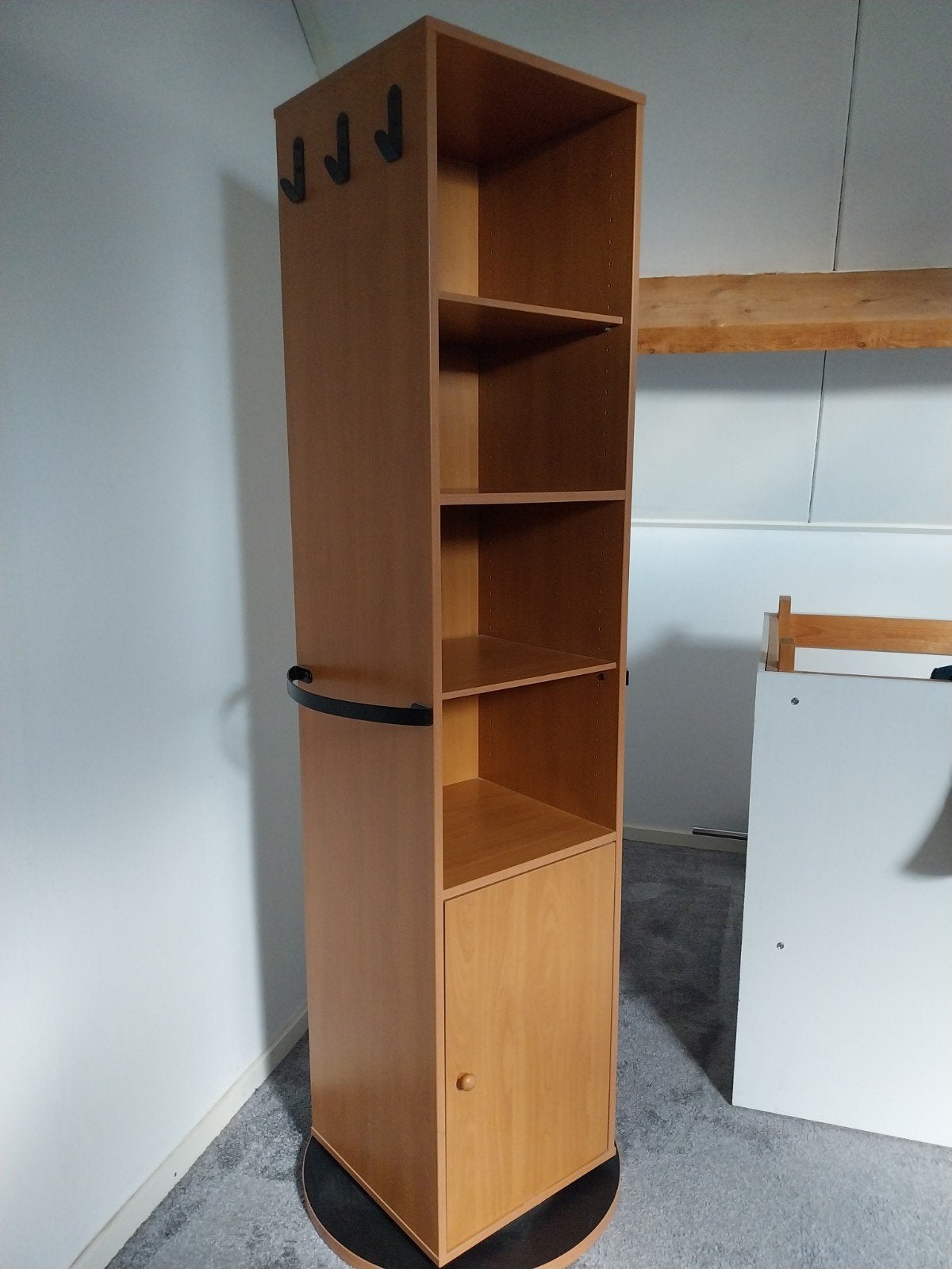 Praktische draaibare kast met spiegel en opbergruimte, Ophalen, Gebruikt