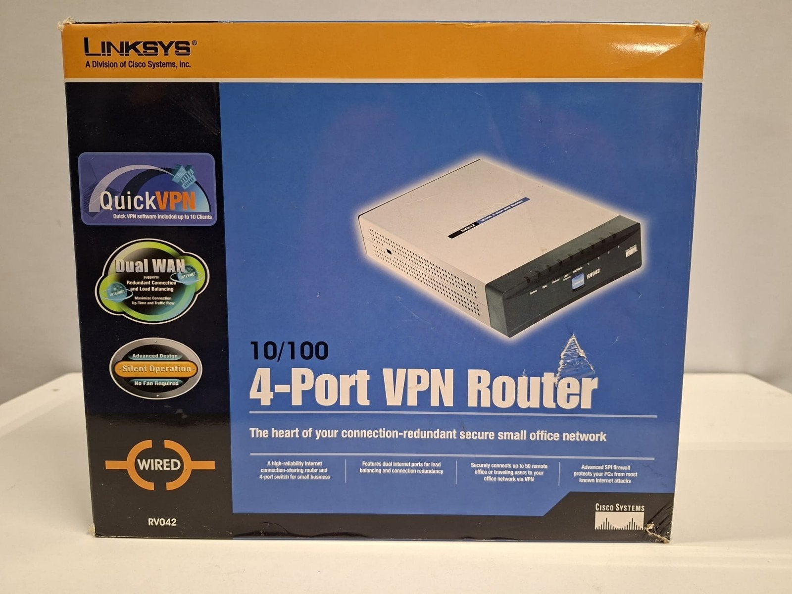 Linksys RV042 4-Poorts VPN Router - Nieuw in doos, Router, Carolinasoutlet@hotmail.com, Nieuw, Ophalen of Verzenden