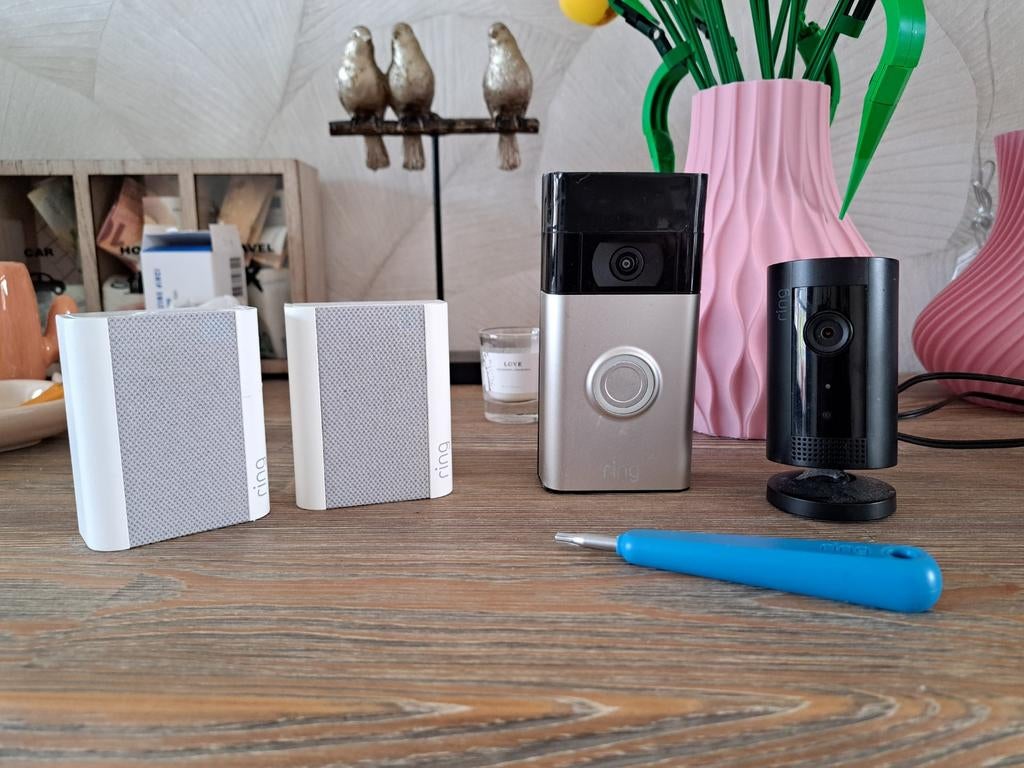Ring Video Deurbel, Chime en Indoor Cam Set, Ophalen of Verzenden
