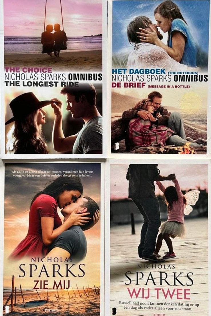 6 x Nicholas Sparks, wij twee, zie mij, de keuze, Boeken, Ophalen of Verzenden, Zo goed als nieuw, Nederland