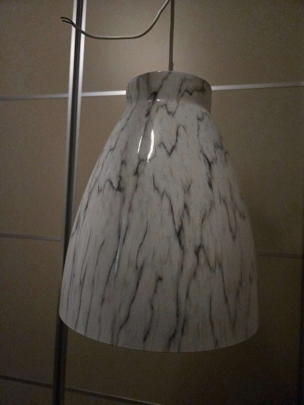 Marmer style hanglamp, Ophalen, Zo goed als nieuw