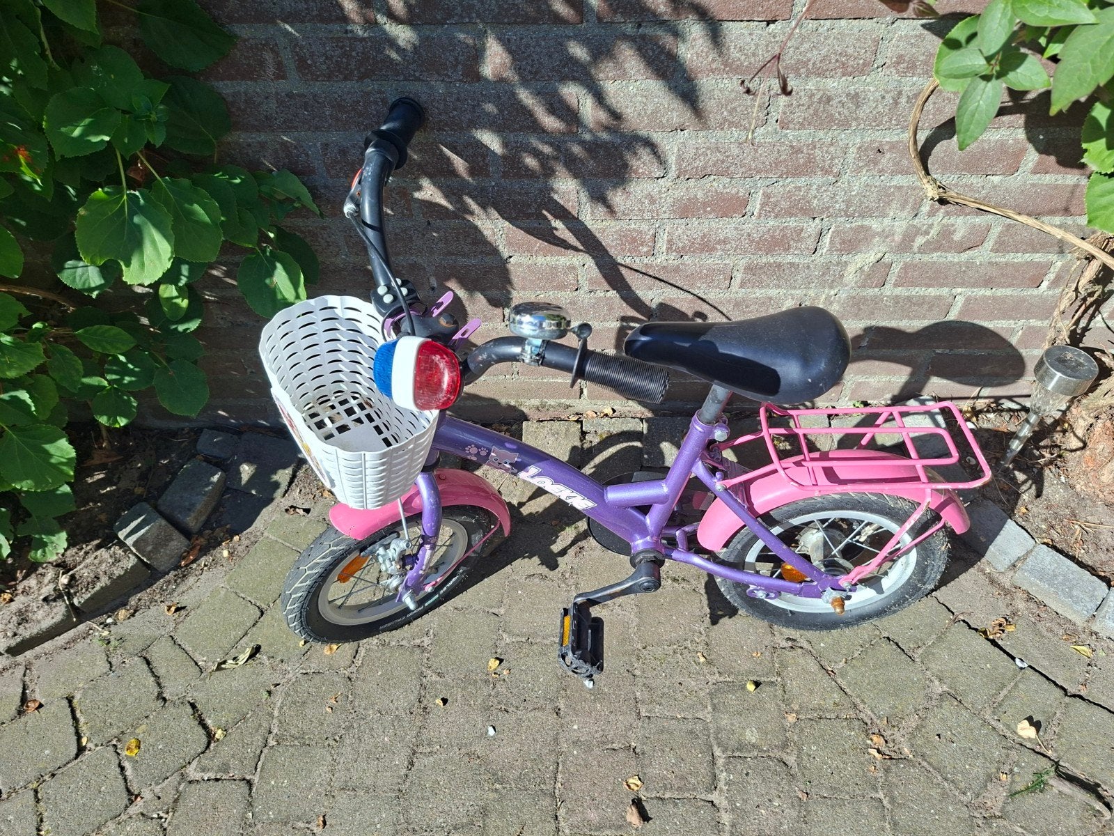 Loekie kinderfiets, Fietsen en Brommers, Fietsen | Kinderfietsjes, Ophalen, Gebruikt, Minder dan 16 inch, Loekie