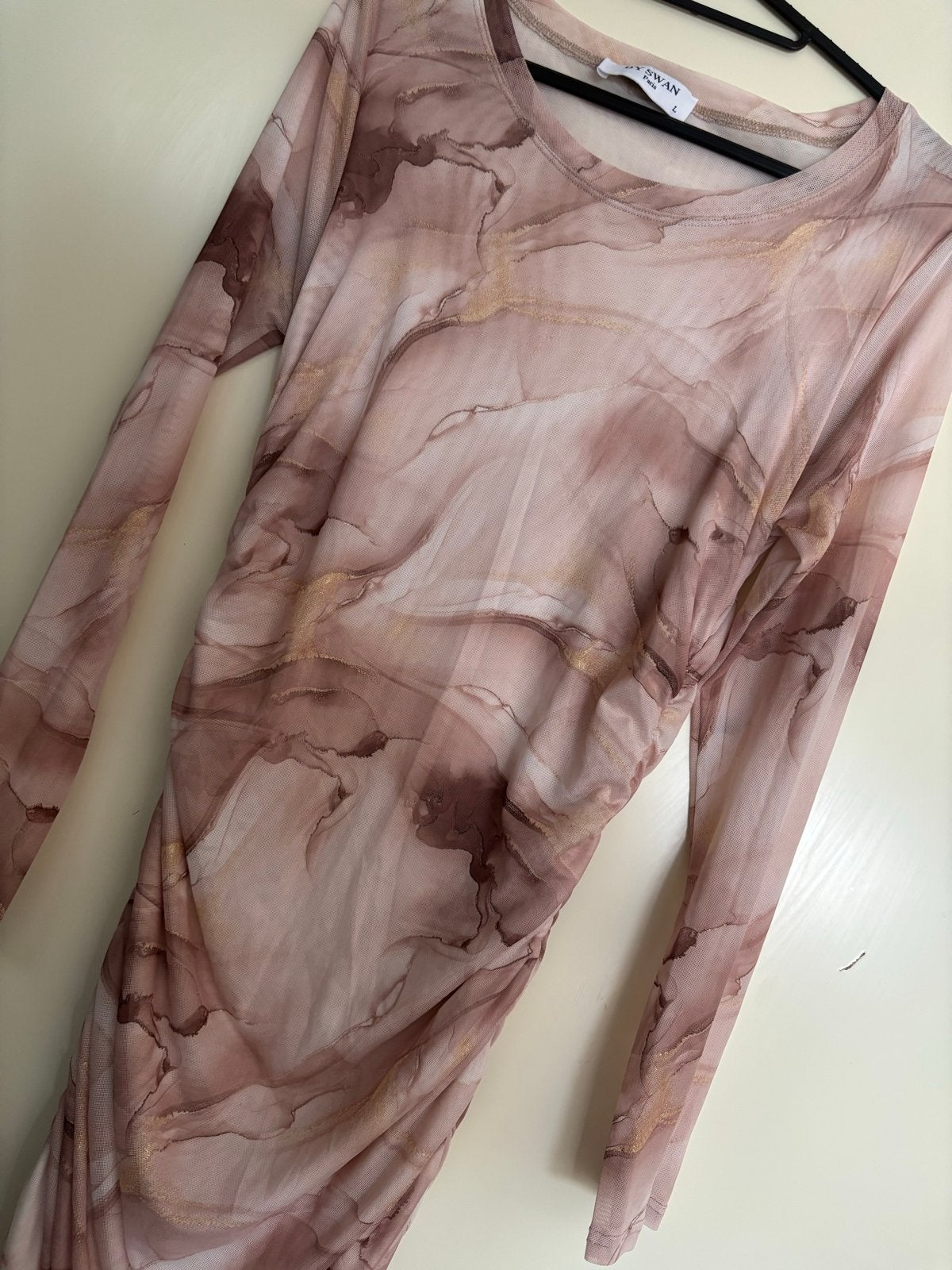 By Swan Marble Jurk Maat L Nieuw, Kleding | Dames, Ophalen of Verzenden, Nieuw, Maat 42/44 (L), Meerkleurig