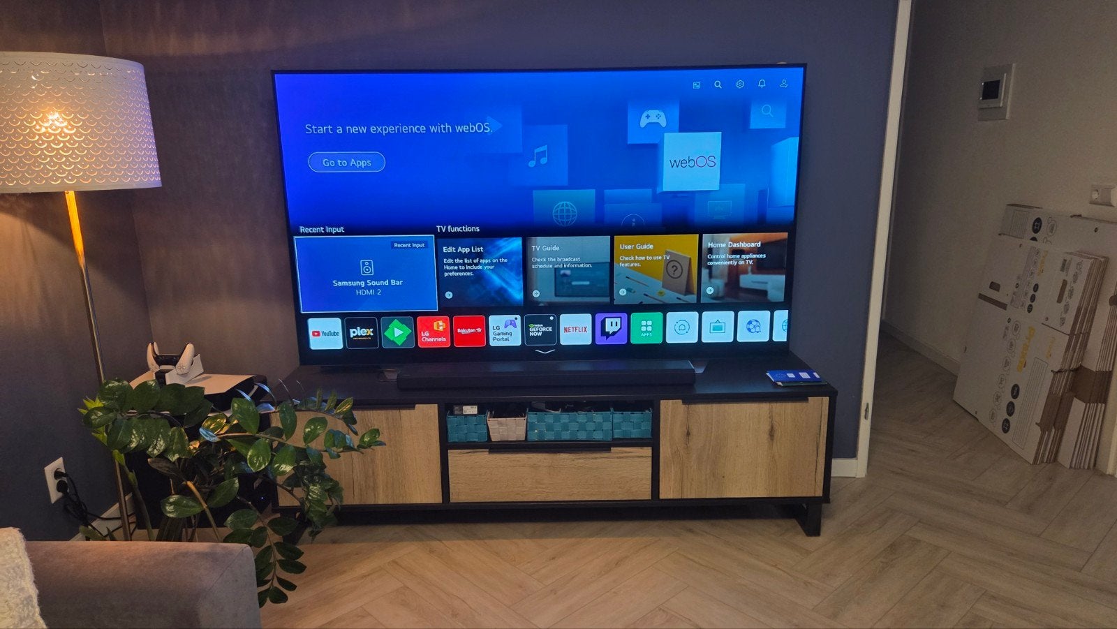 LG C1 77" OLED TV, Ophalen, Zo goed als nieuw, 100 cm of meer, 4k (UHD)