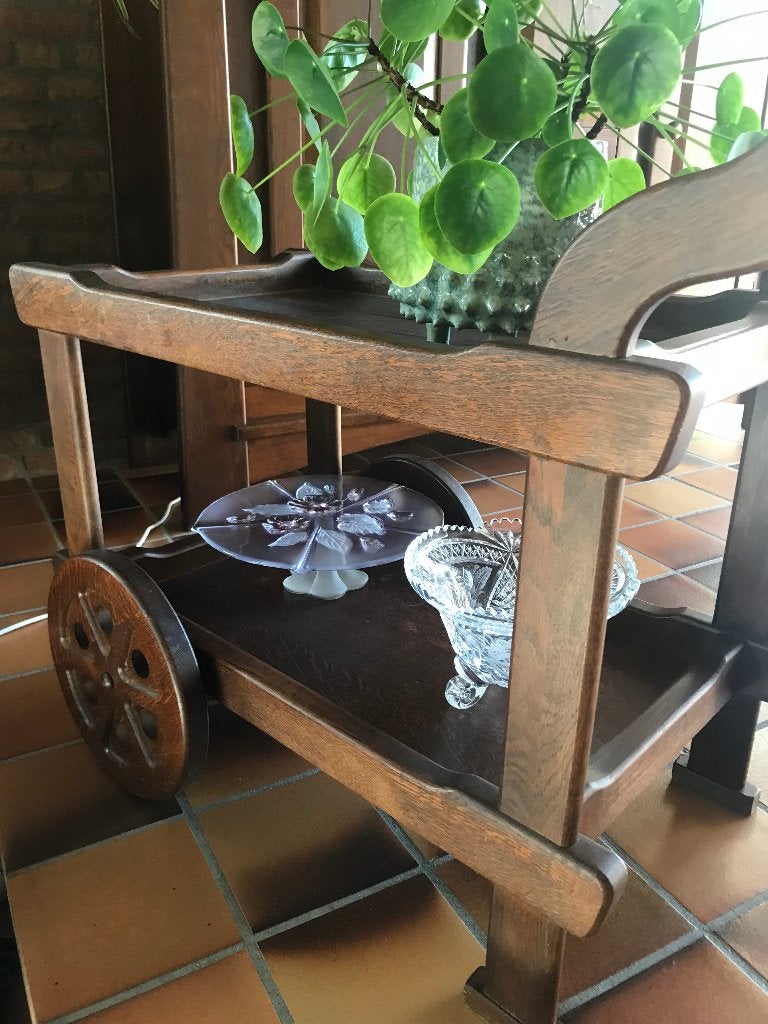 Thee- of barwagen, Ophalen, Zo goed als nieuw