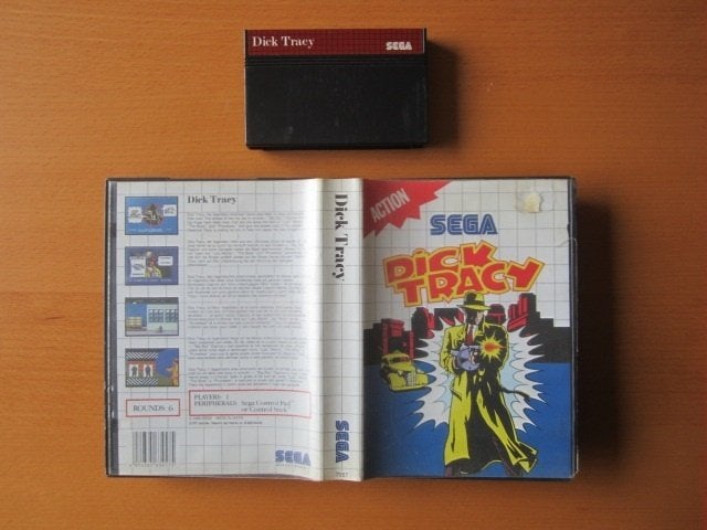 Dick Tracy Sega Master System Mastersystem, Spelcomputers en Games, Avontuur en Actie, Gebruikt, 1 speler, Ophalen of Verzenden