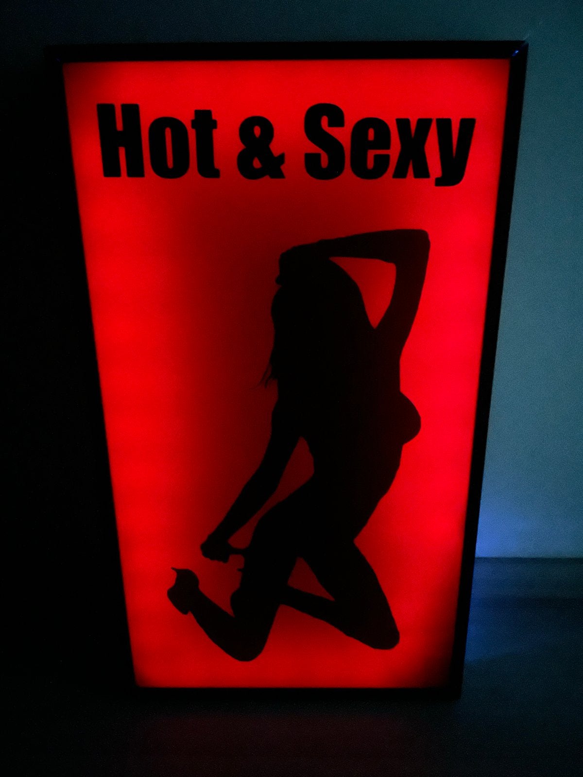 Hot & Sexy Lichtbak - Decoratieve Wandverlichting, Ophalen, Met verlichting, Rood, Decoratieobject