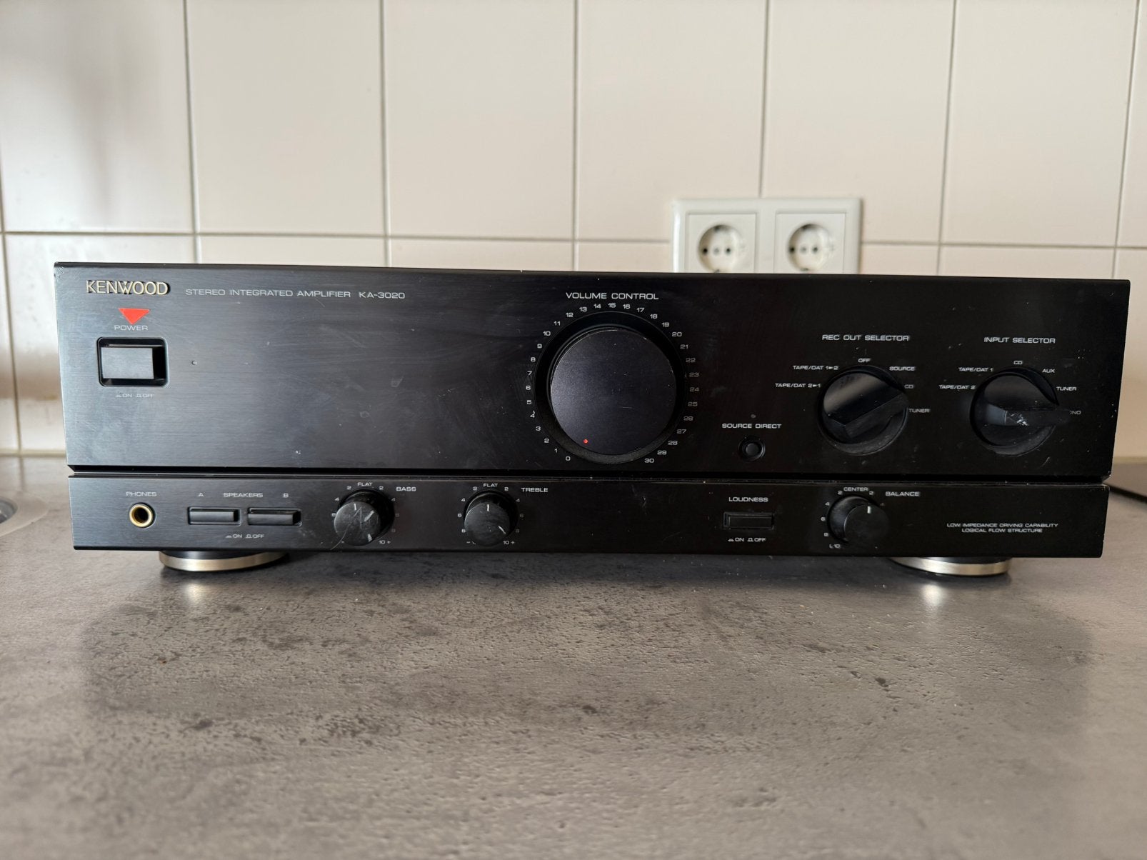 Kenwood KA-3020 Stereo Versterker – nette vintage versterker, Ophalen, Gebruikt, Overige merken