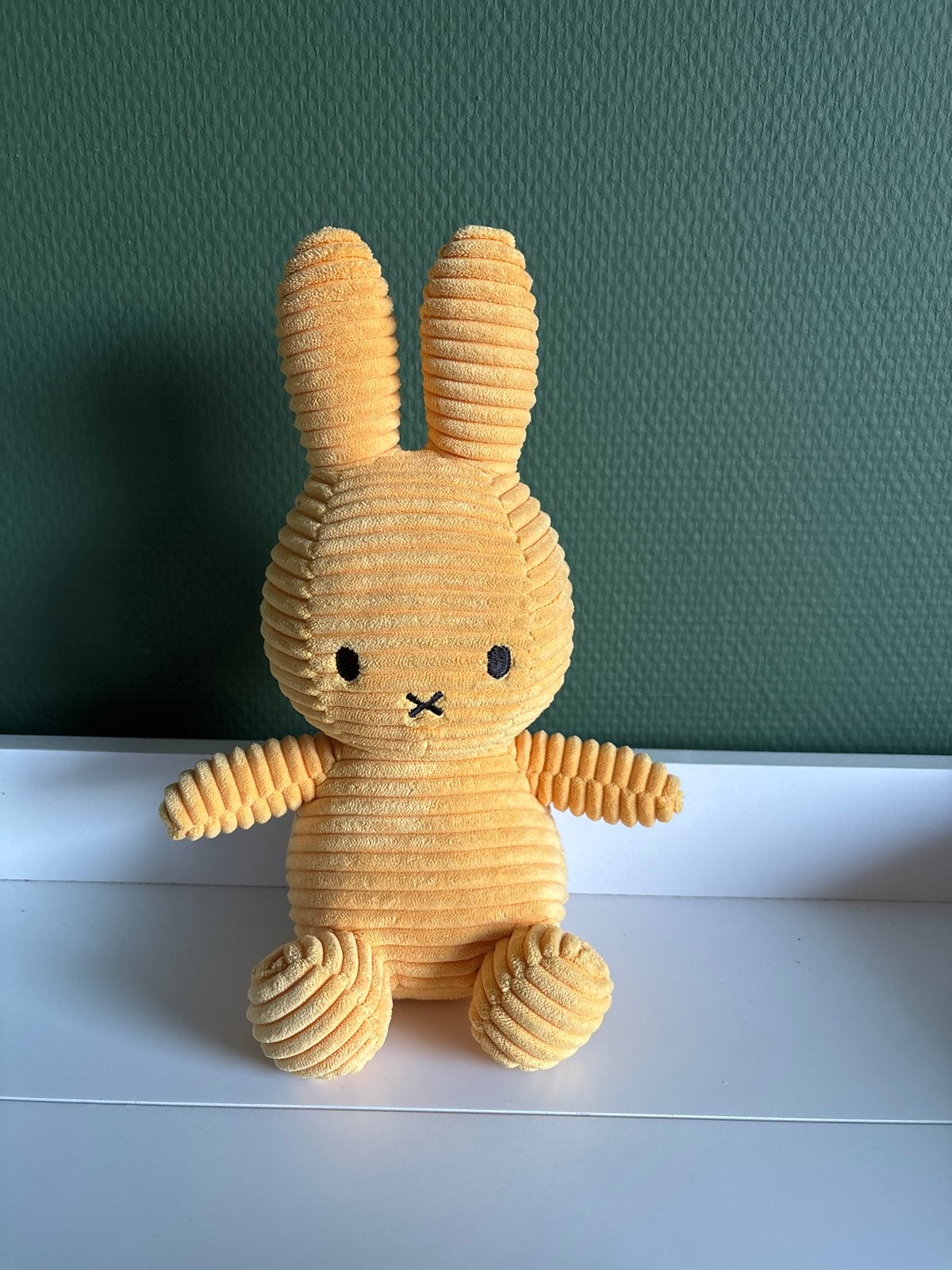Nijntje Knuffel oker gele Ribstof - Zo goed als nieuw, Ophalen, Oranje, Konijn, Nijntje
