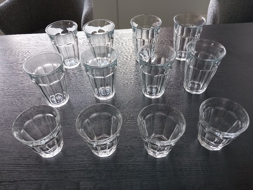 VEEL  GLAZEN 1X GEBRUIKT VAN DE HEMA, Ophalen of Verzenden, Overige stijlen, Glas of Glazen, Hema