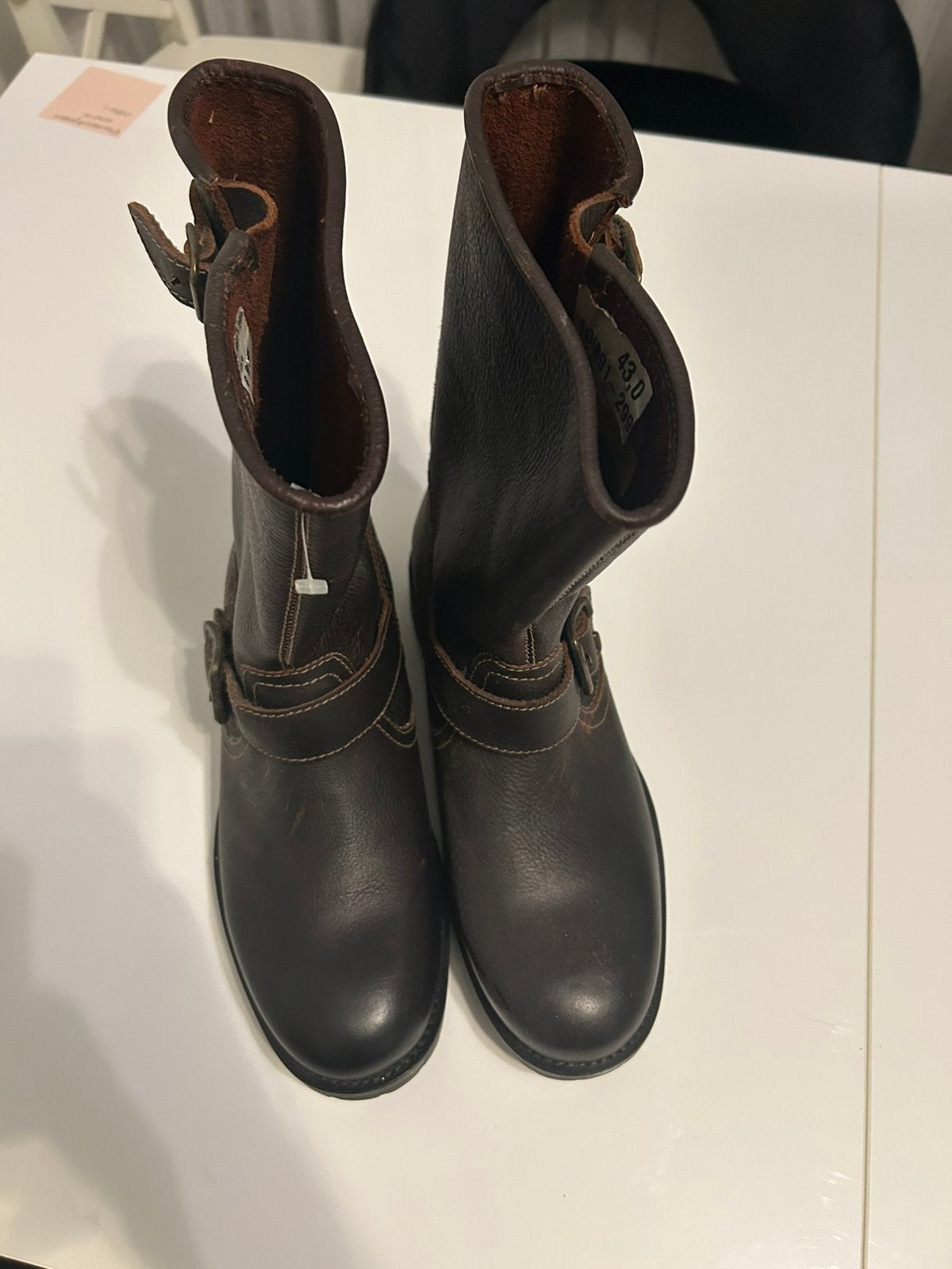 Stoere Bruin Leren Engineer Boots / Motorlaarzen – Maat 43, Ophalen of Verzenden, Nieuw, Dressuur, Schoeisel