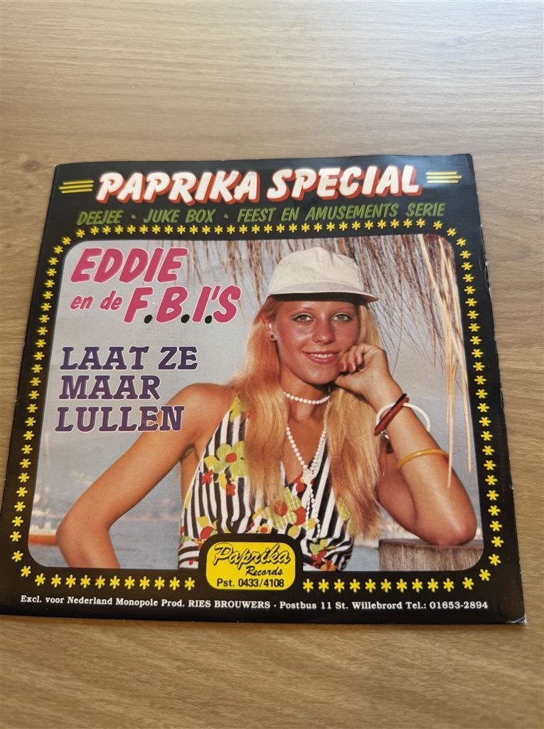 Paprika special - eddie en de fbis, Ophalen of Verzenden, Zo goed als nieuw, Pop