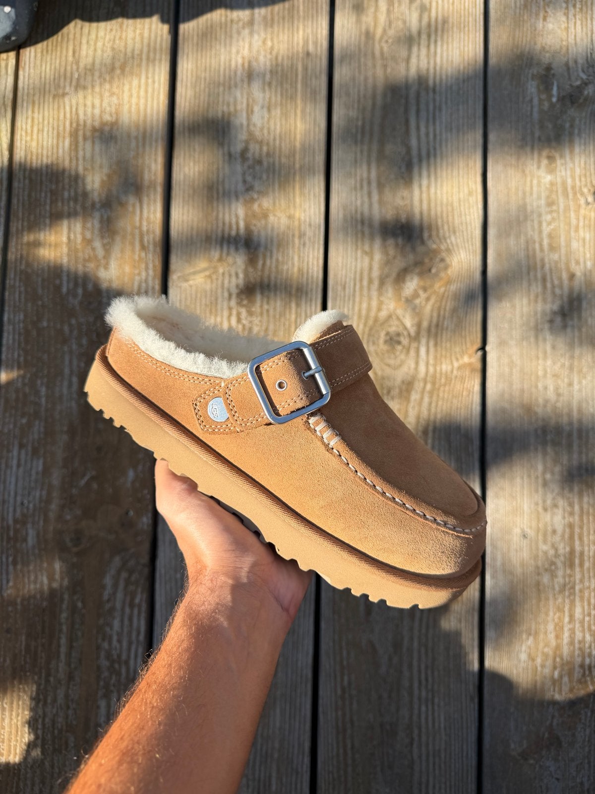 UGG Goldenstar Evelina-Klomp - Maat 38, Ophalen of Verzenden, Zo goed als nieuw, Bruin, Instappers