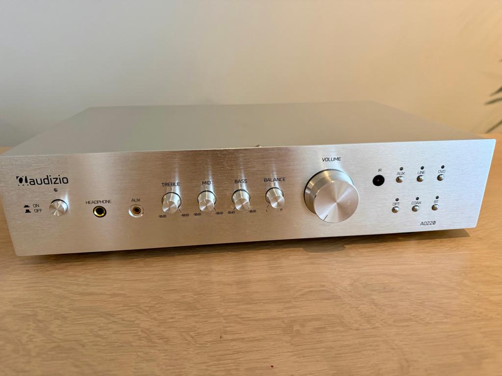 Audizio AD220 Zilver 2-kanaals HiFi Versterker, Overige merken, Ophalen of Verzenden, Zo goed als nieuw, Minder dan 60 watt