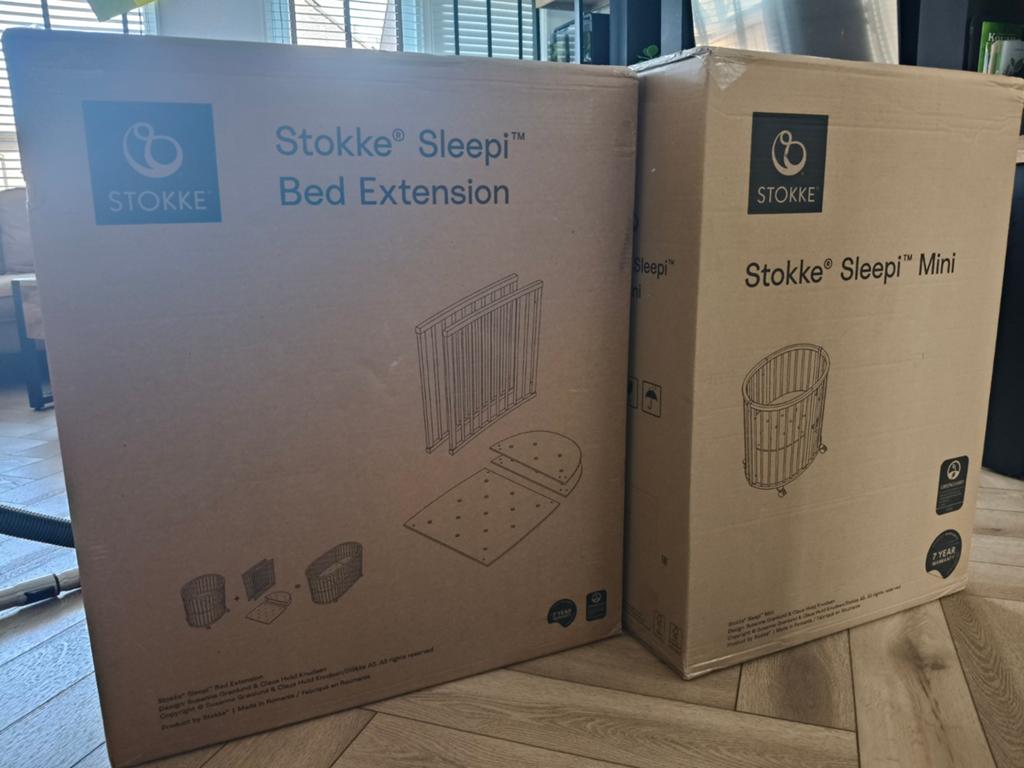 Stokke Sleepi complete set, naturel, Ophalen of Verzenden, Nieuw, Ledikant