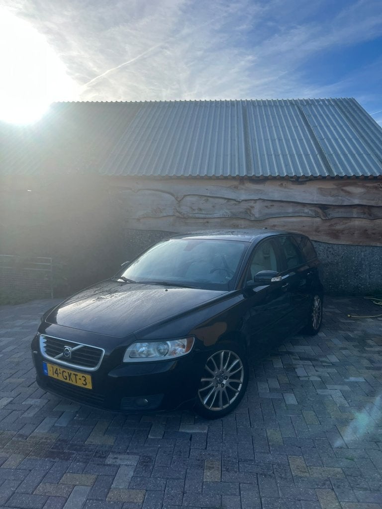 Volvo V50 1.8 2008 Zwart AIRCO LUXE, Auto's, Voorwielaandrijving, 125 pk, Zwart, 4 cilinders