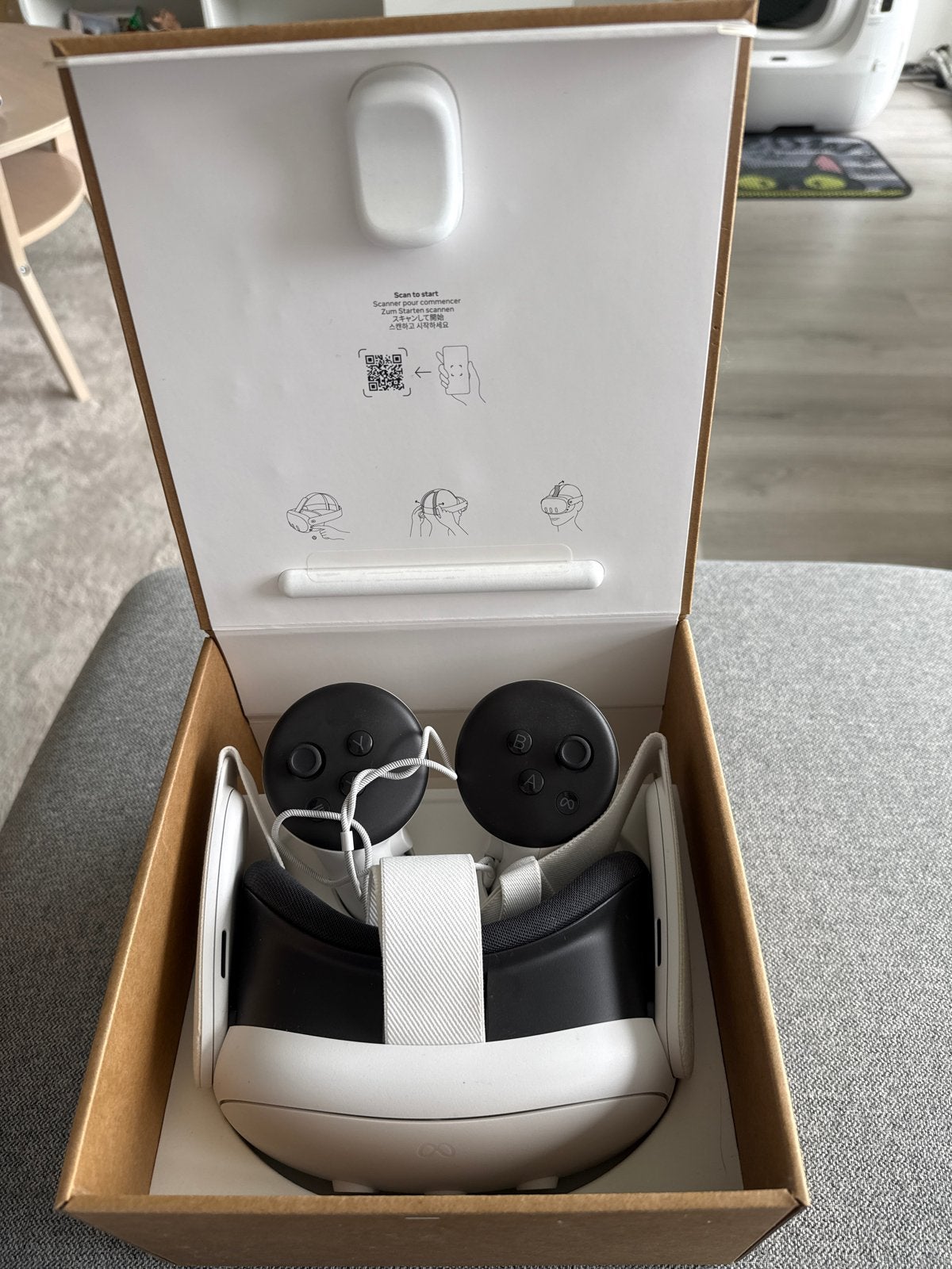 Meta Quest 3 VR-bril - Zo goed als nieuw, Spelcomputers en Games, Virtual Reality, Ophalen of Verzenden, Zo goed als nieuw, VR-bril