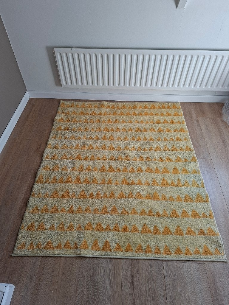 Geel vloerkleed Ikea, Ophalen, Zo goed als nieuw, 150 tot 200 cm, Rechthoekig