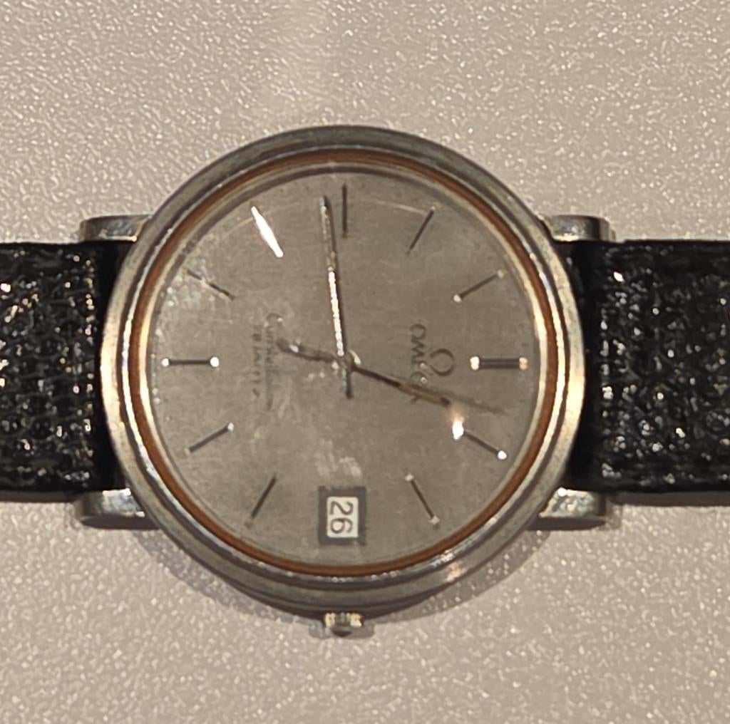 Vintage Omega Constellation Quartz, Staal, Polshorloge, Ophalen of Verzenden, X