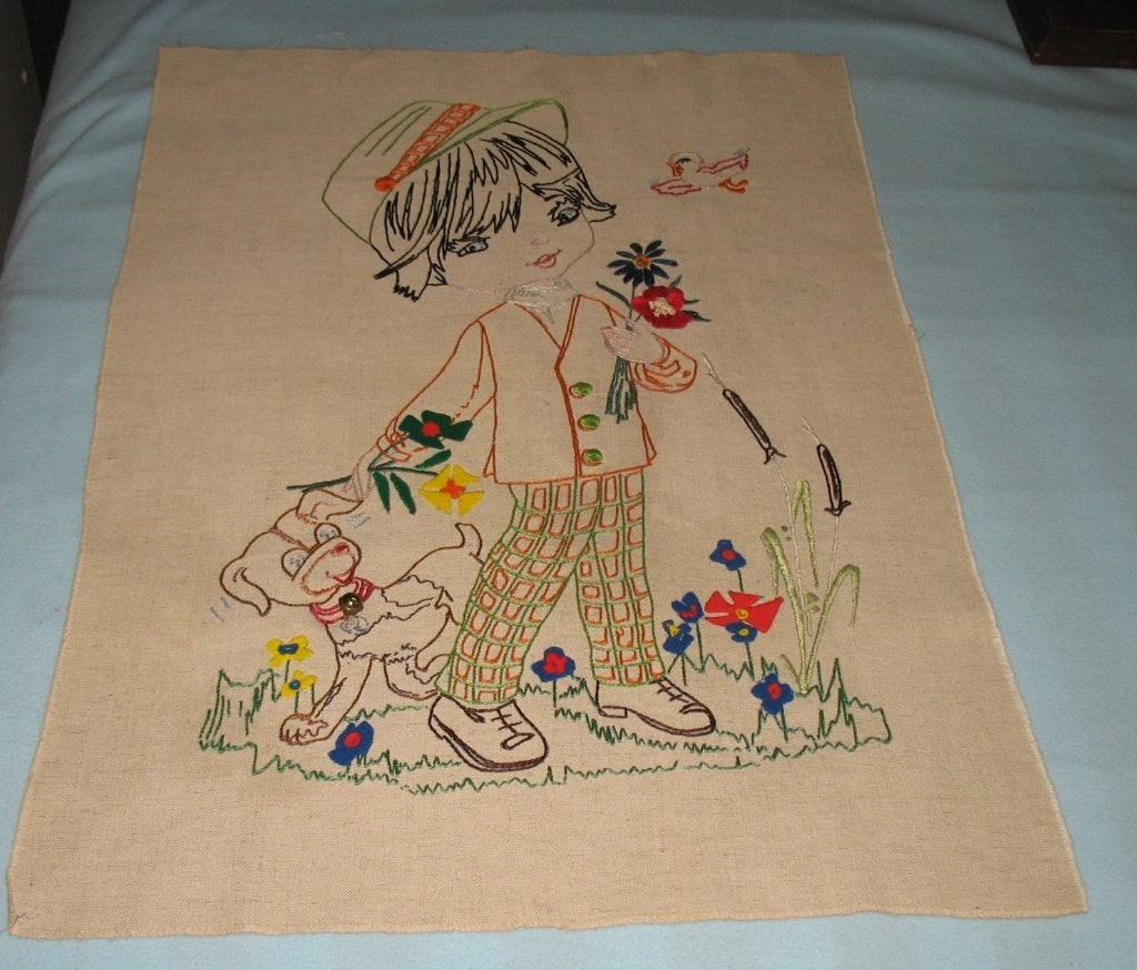 Vintage wandkleed, Vintage, Wandkleed, Ophalen of Verzenden, Zo goed als nieuw
