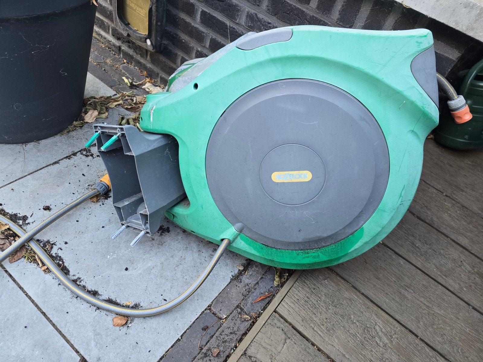 Hozelock Wandslangenbox 25m - Gebruikt, Tuin en Terras, Ophalen, Gebruikt, Tuinslang