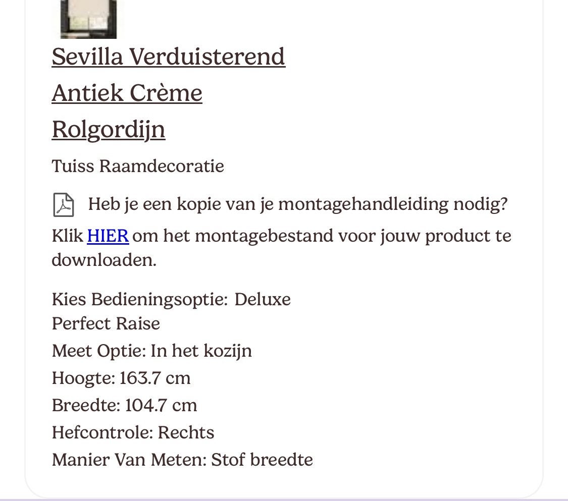 Crèmewit rolgordijn van Tuiss | Nieuw!, Ophalen of Verzenden, Nieuw