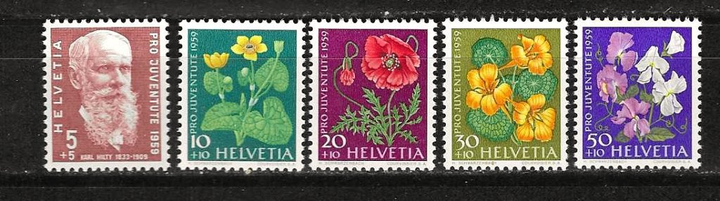 Zwitserland 687-691 postfris, Ophalen of Verzenden, Postfris