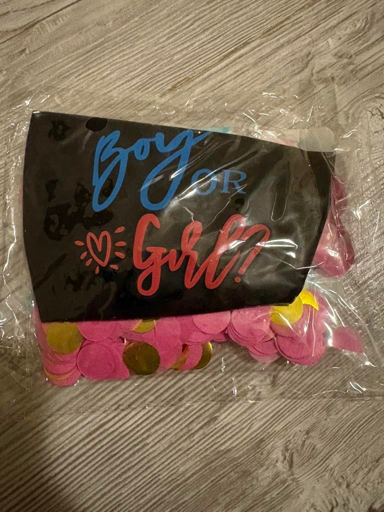 Gender reveal ballon, Ophalen of Verzenden, Zo goed als nieuw, Versiering, Geboorte of Huwelijk
