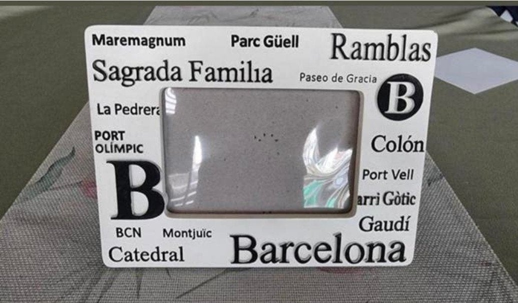 Fotolijst Barcelona, Ophalen of Verzenden, Fotolijst