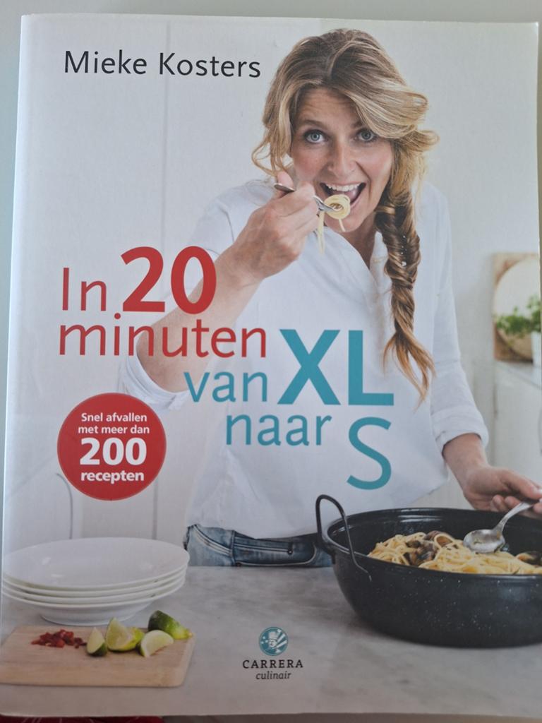 In 20 minuten van XL naar S - Mieke Kosters, Ophalen of Verzenden, Zo goed als nieuw, Dieet en Voeding, Mieke Kosters