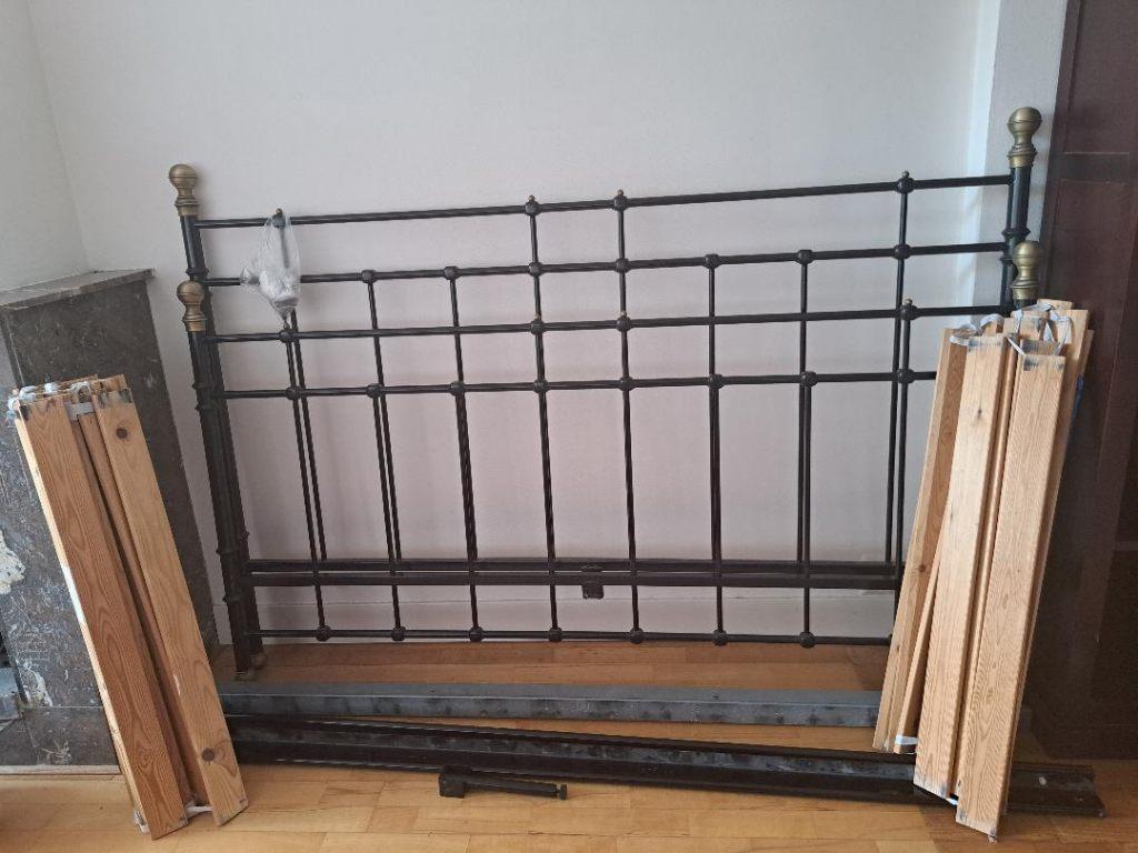 bed -2 persoons, Ophalen, Zwart, Tweepersoons, Zo goed als nieuw