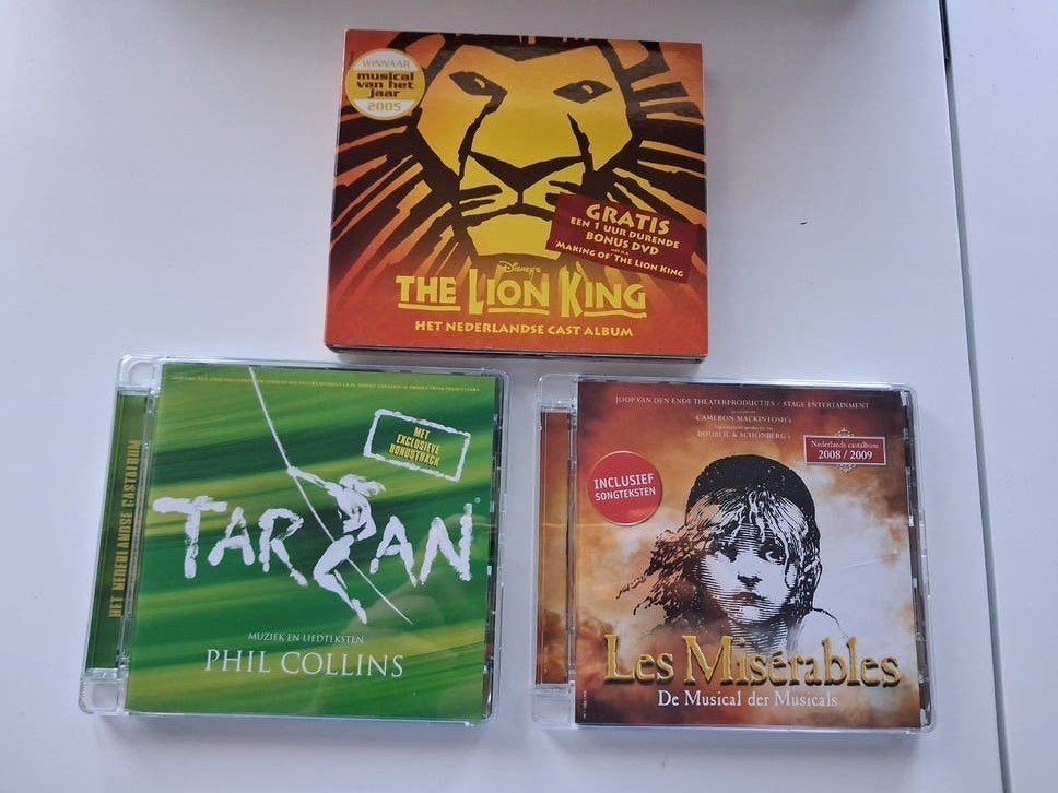 Set Nederlandse Musical CD's, Cd's en Dvd's, Cd's | Filmmuziek en Soundtracks, Ophalen of Verzenden, Zo goed als nieuw