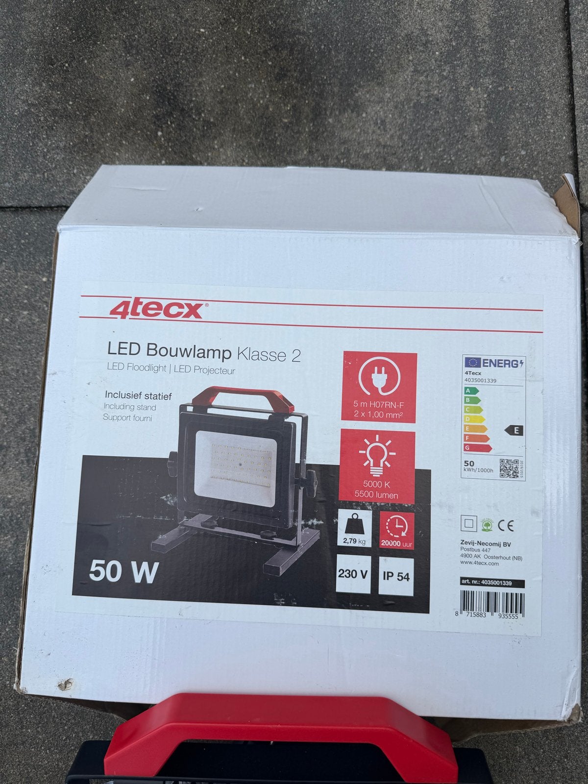 4tecx LED Bouwlamp 50W - Nieuw in doos, Ophalen, Lamp met armatuur, 50 tot 200 watt, Nieuw