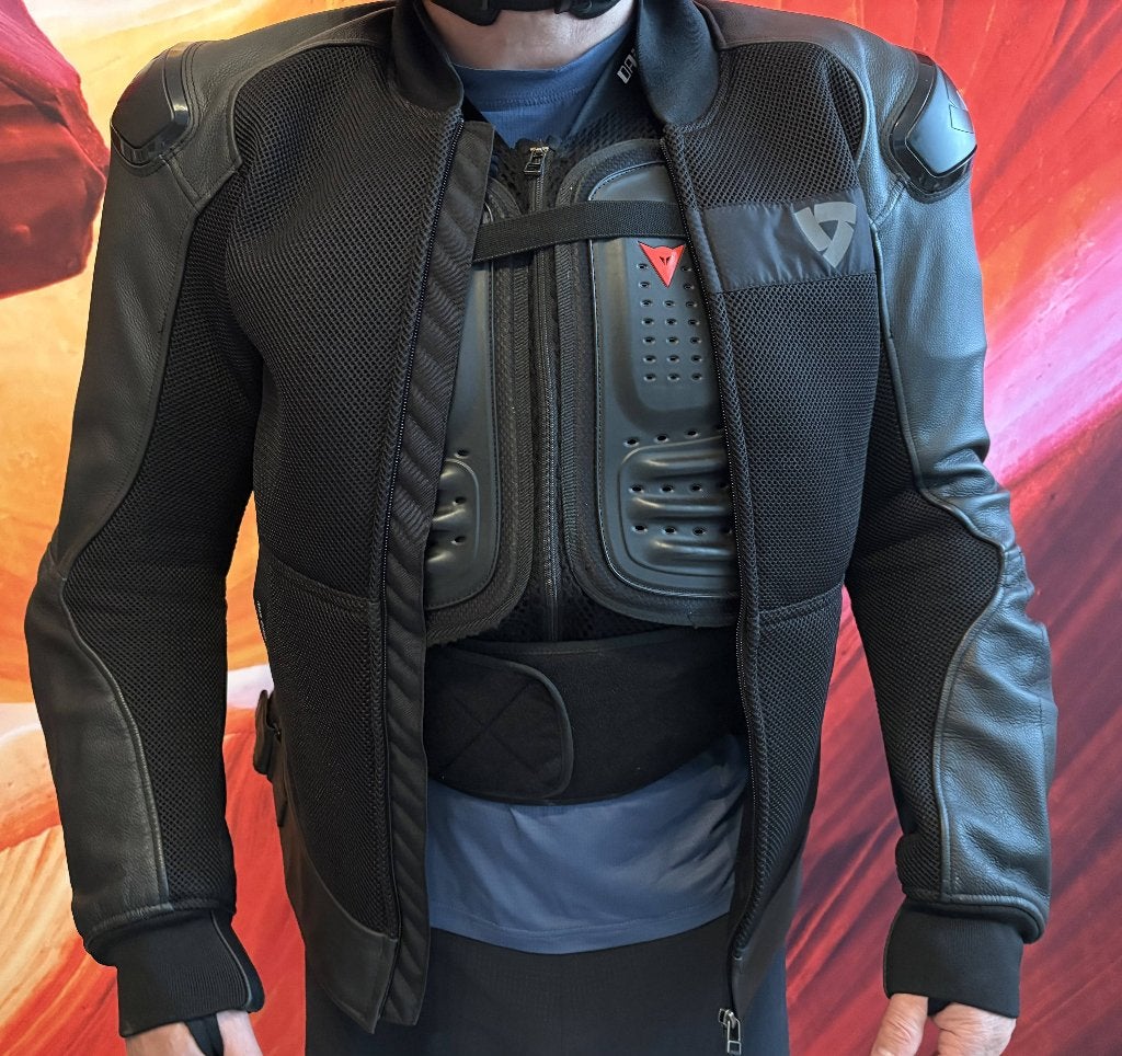 REV'it Motorjas ultieme doorwaai en DIANESE BODY ARMOUR, Motoren, Kleding | Motorkleding, Heren, Jas | leer, Revit!, Ophalen of Verzenden