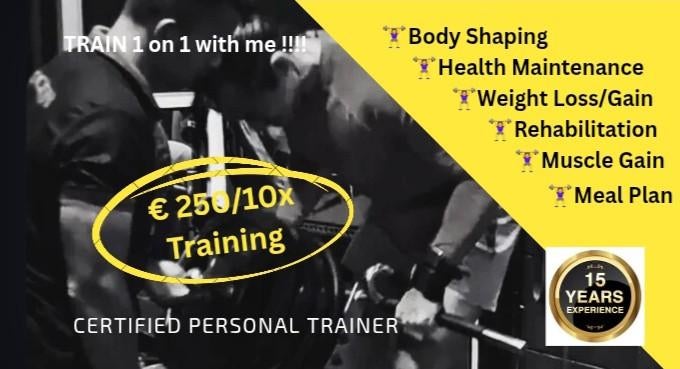 GYM/FITNESS PERSONAL TRAINING 1on1
