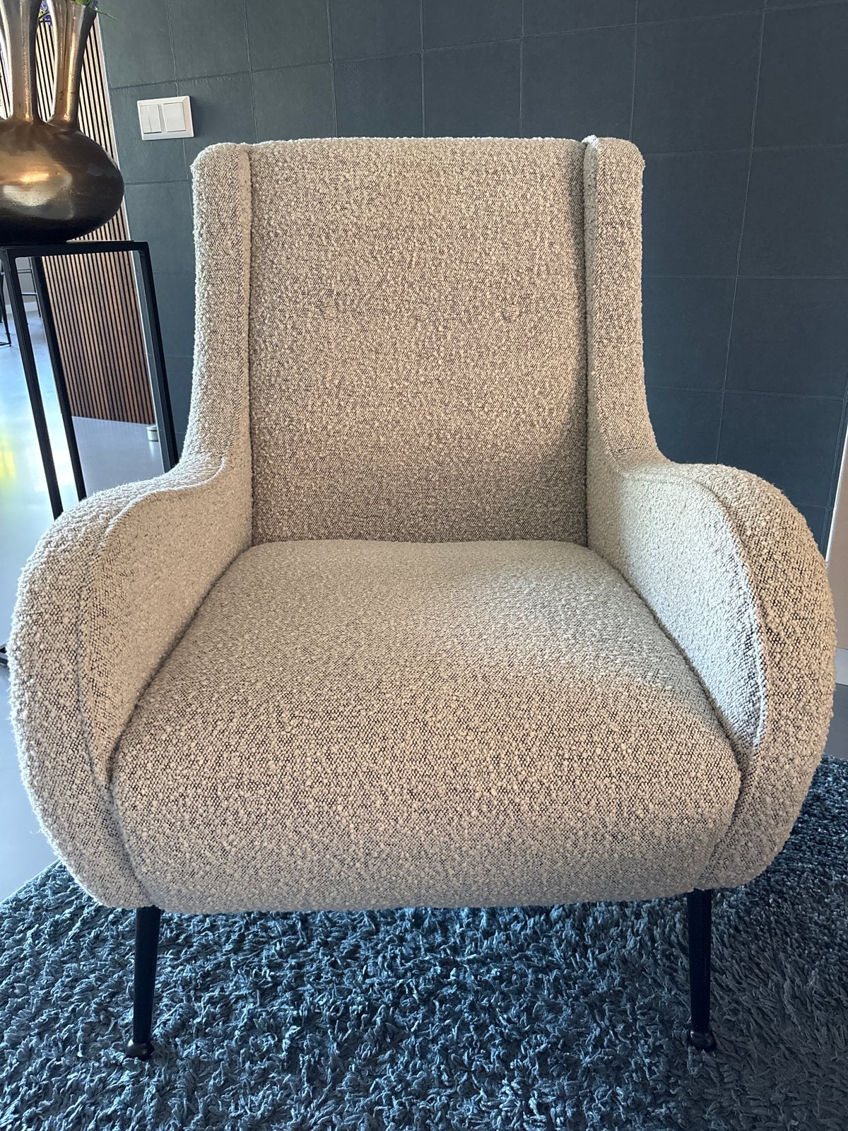 Comfortabele fauteuil - Riviera Maison, Huis en Inrichting, Fauteuils, Ophalen, Minder dan 75 cm, Zo goed als nieuw, Riviera Maison
