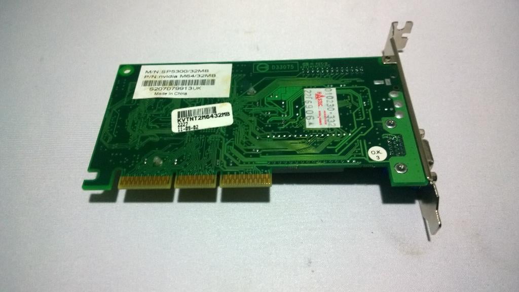 Retro Sparkle KVTNT2M6432MB, Nvidia Riva TNT2 M64, AGP, Ophalen, Sparkle
