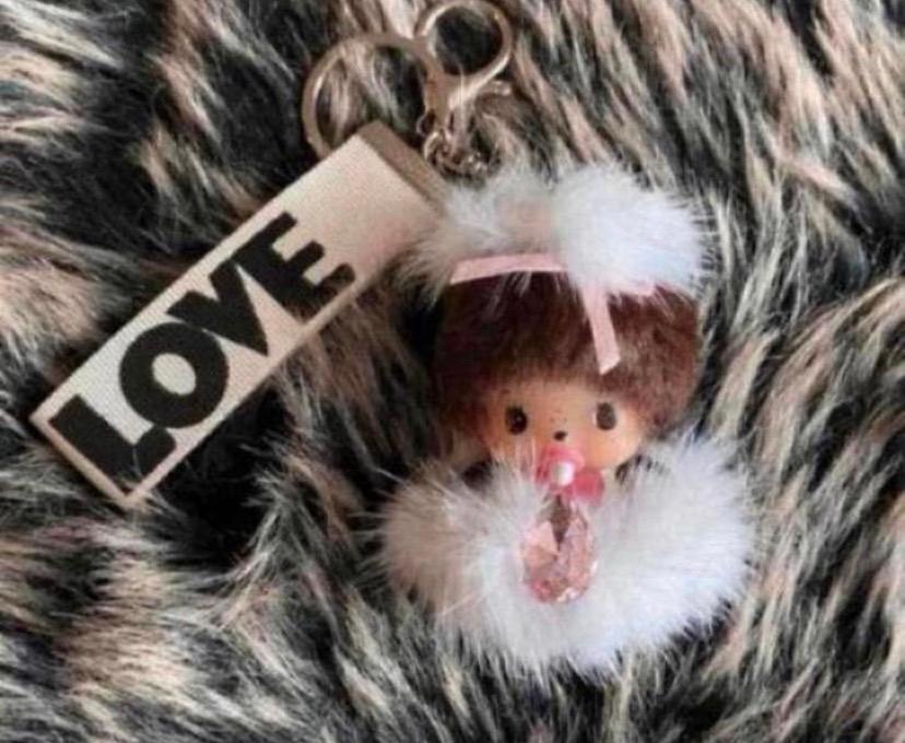 Monchhichi aapje sleutelhanger wit / Nieuw !, Verzenden, Nieuw