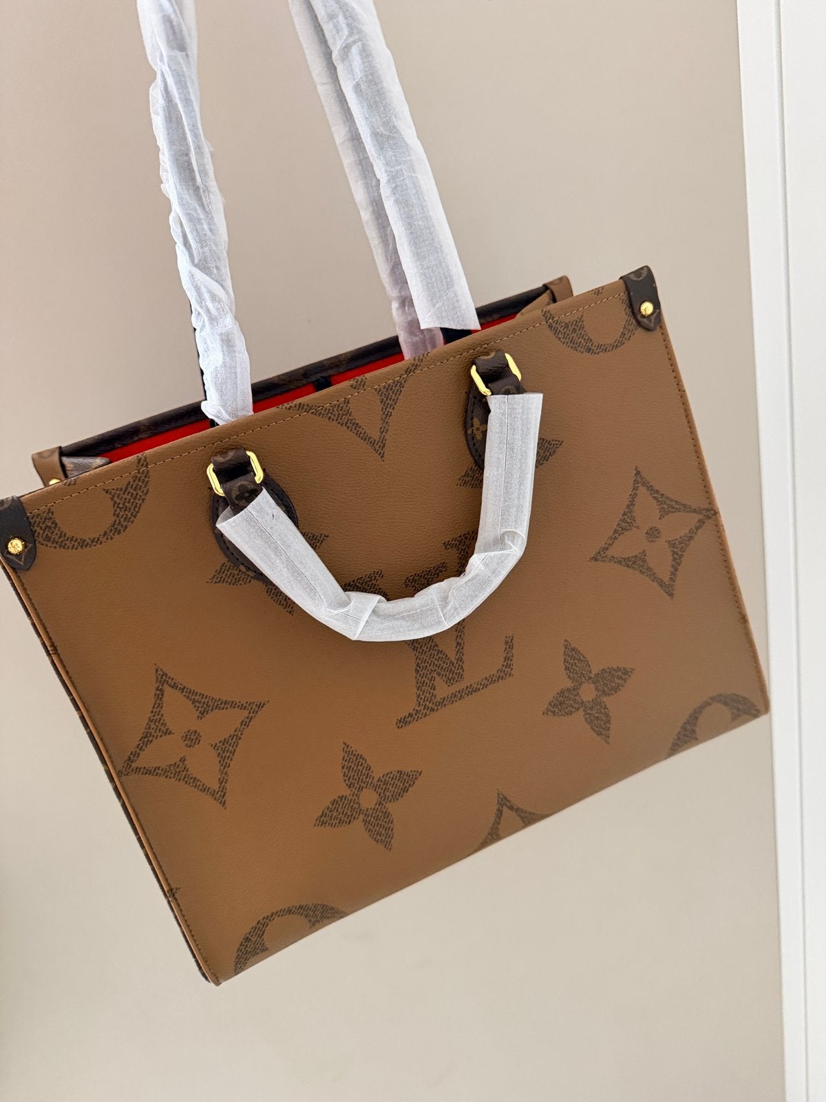 Louis Vuitton OnTheGo GM Monogram Reverse Tote Tas, Ophalen of Verzenden, Nieuw, Bruin, Shopper