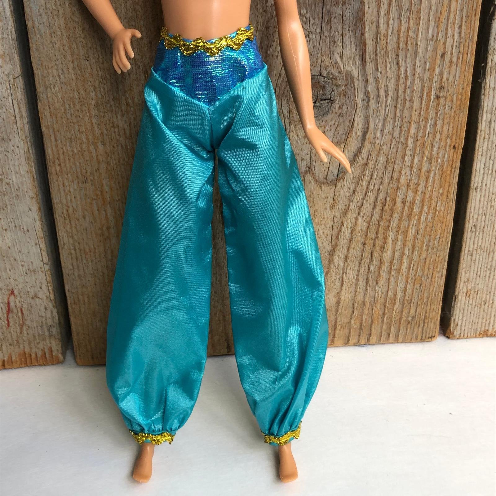 Zeegroen blauwe broek, Ophalen of Verzenden, Zo goed als nieuw, Barbie