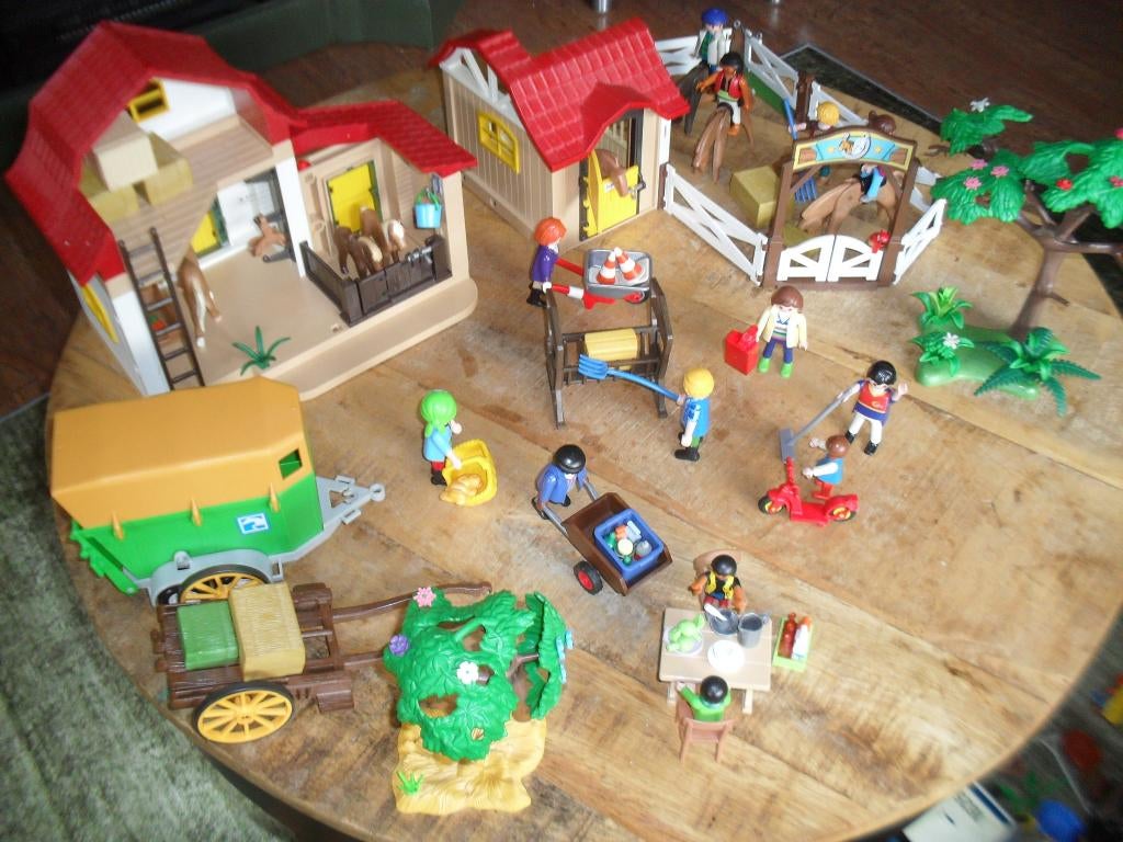 Playmobil paarden boerderij set no 6, Ophalen of Verzenden, Zo goed als nieuw, Los playmobil